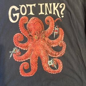 Got ink? Octopus tee shirt.